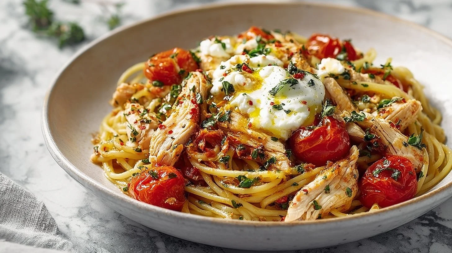 Lemon Butter Garlic Chicken Pasta