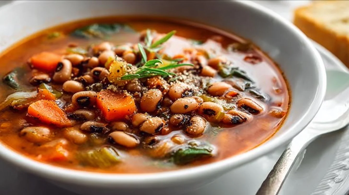 Smoky Black Eyed Pea Soup