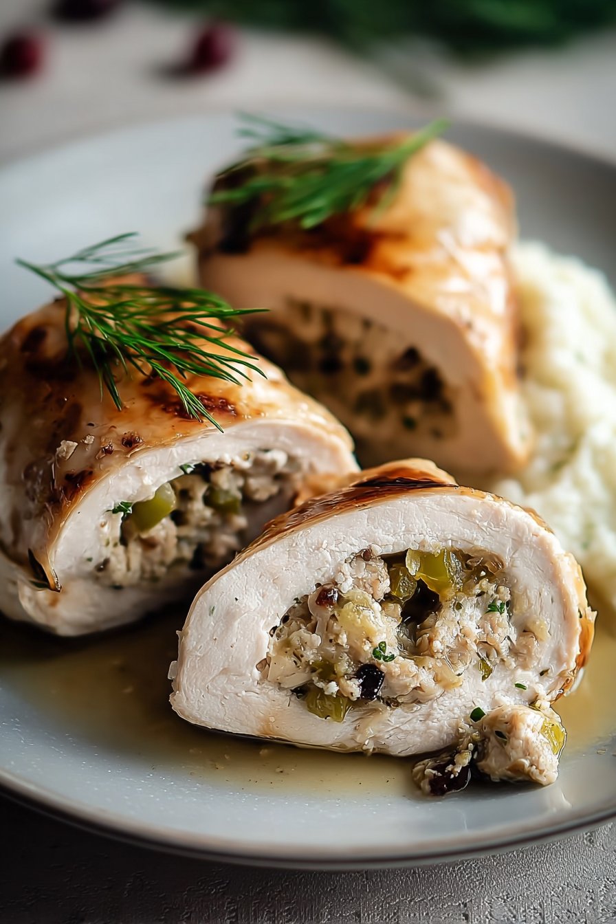 Turkey Roll Ups with Stuffing