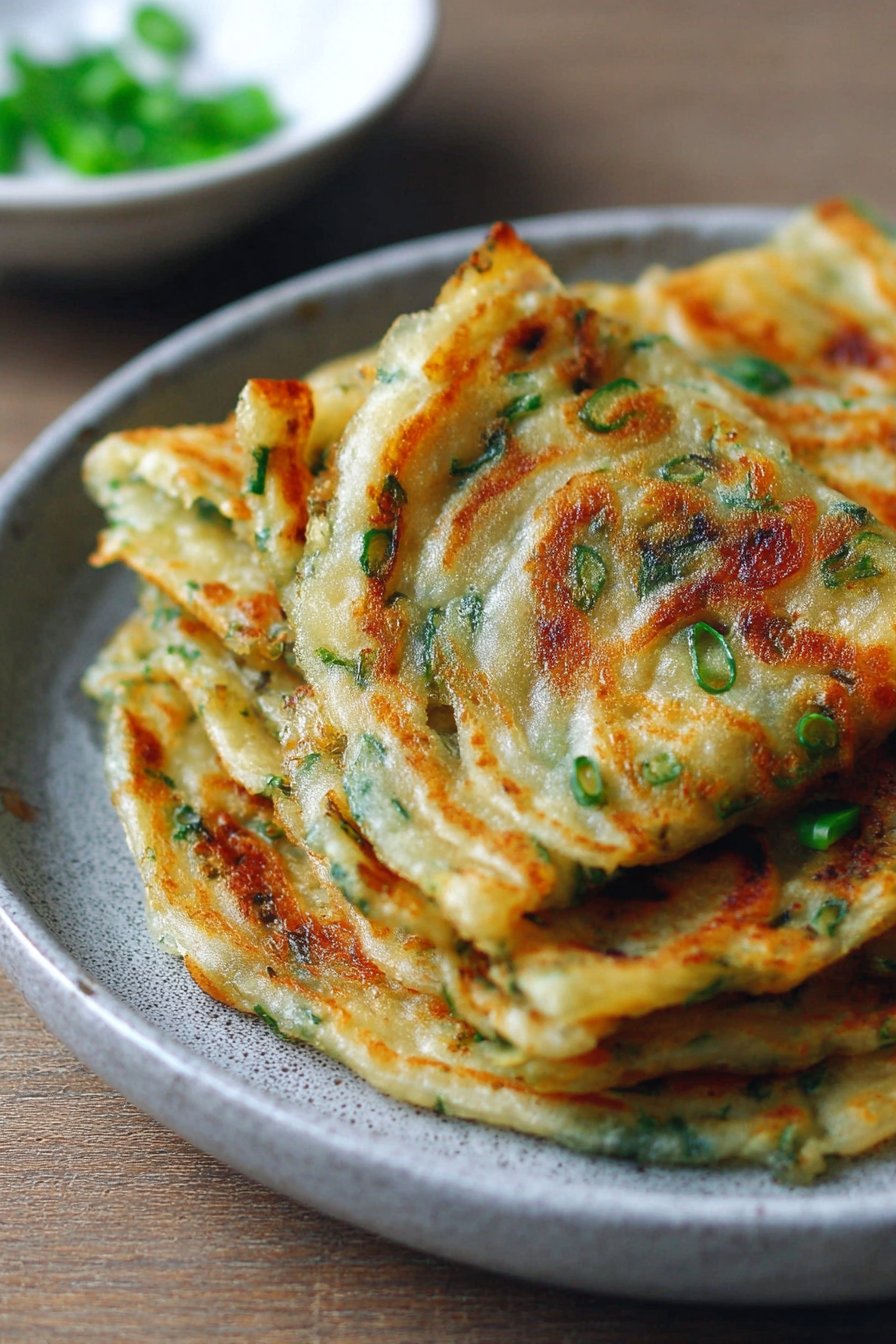 Rice Paper Scallion Pancakes