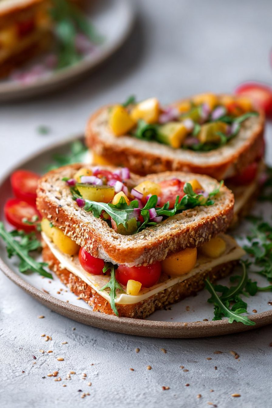 Heart-Shaped Sandwiches
