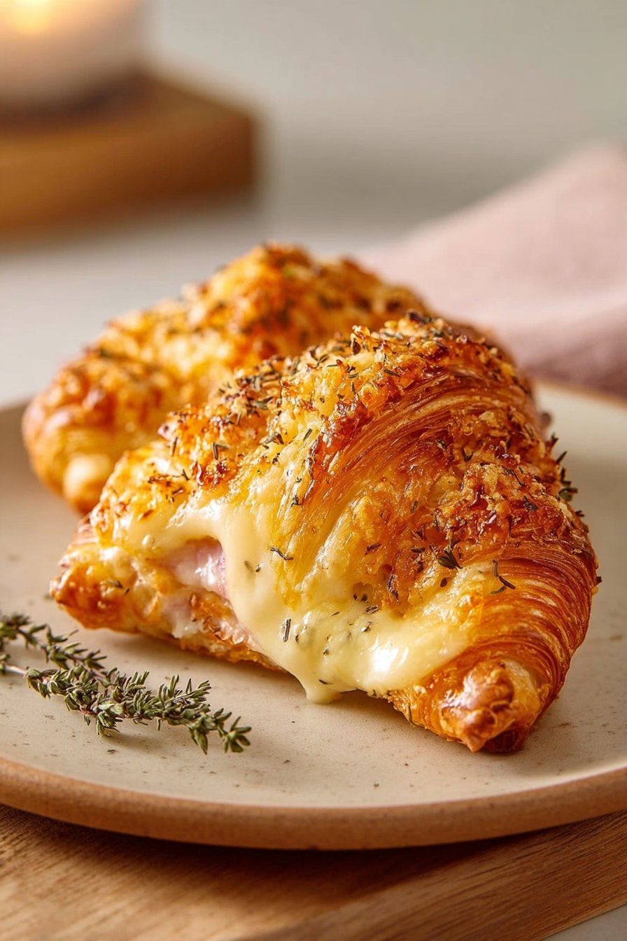 Cheesy Croissant Bake