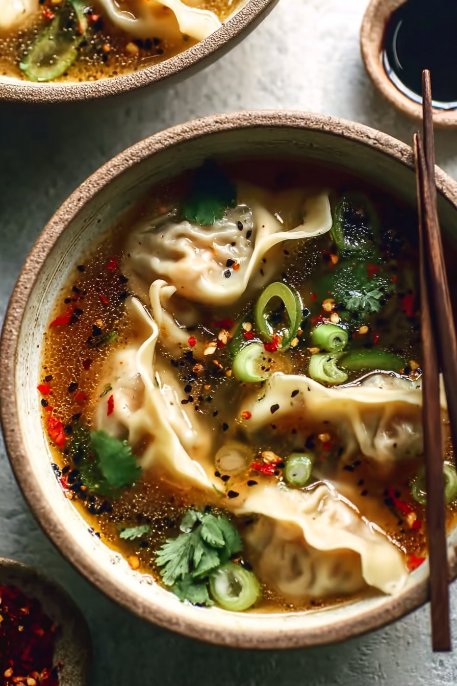 Comforting Thai Potsticker Soup for Cozy Nights In