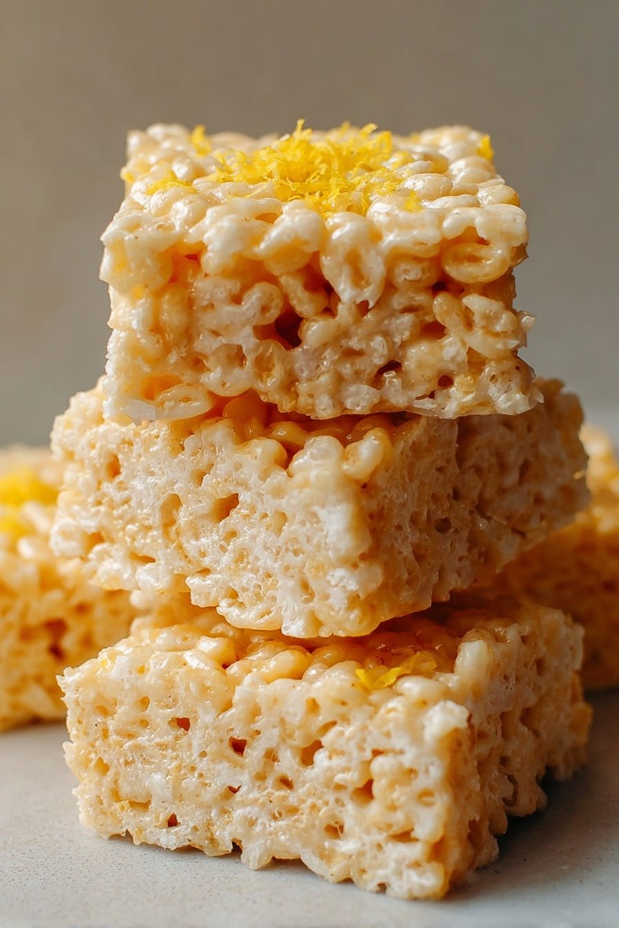Lemon Rice Krispy Treats