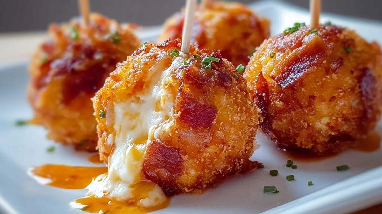 Buffalo Chicken Bacon Mozzarella Bombs for Game Day Bliss