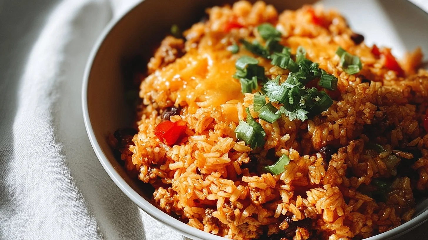 Cheesy Taco Rice Recipe