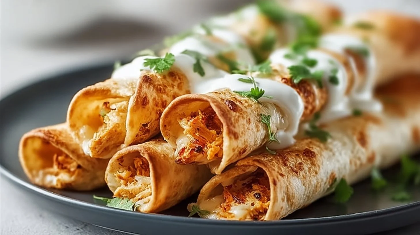 Crispy Baked Chicken Taquitos
