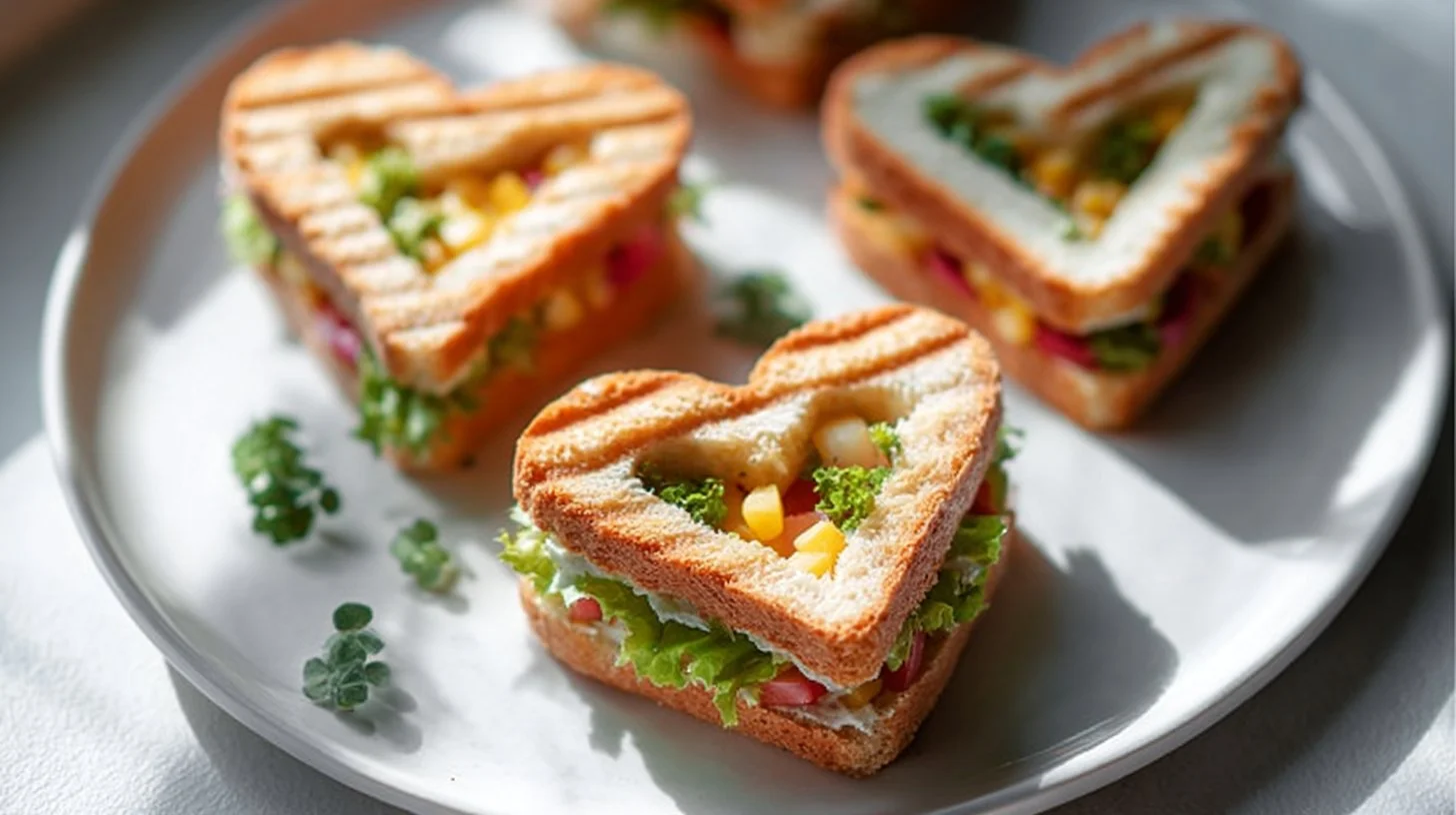 Heart-Shaped Sandwiches