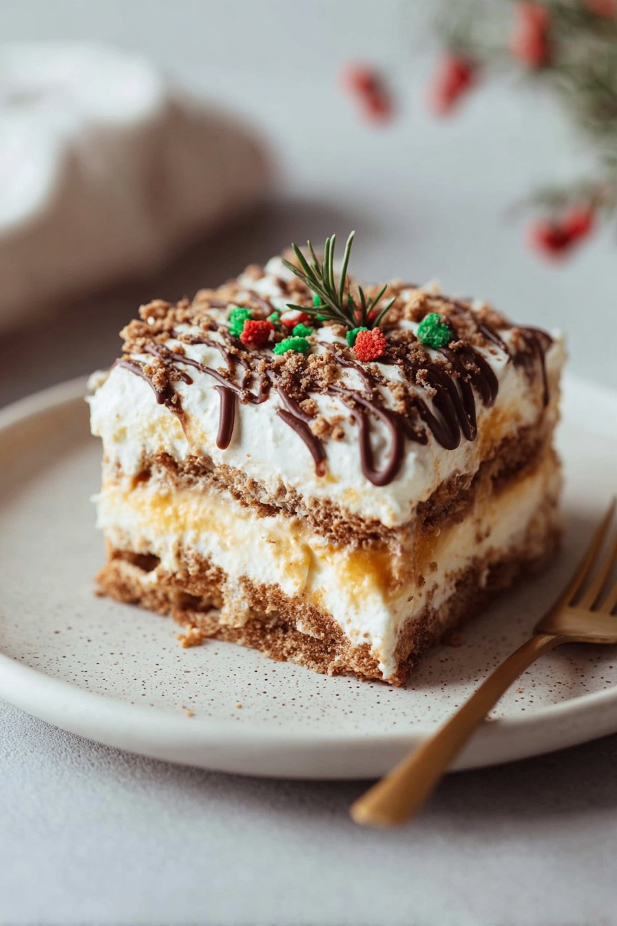 Christmas Cookie Lasagna