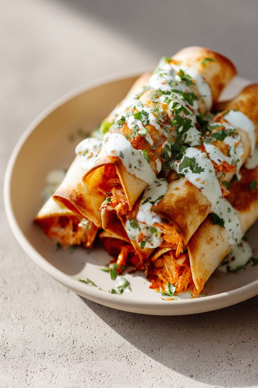 Buffalo Chicken Taquitos