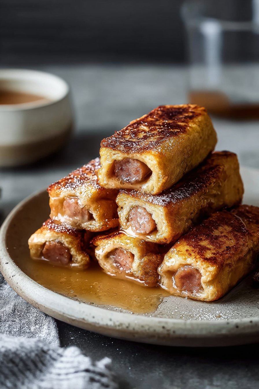 Sausage French Toast Roll-Ups