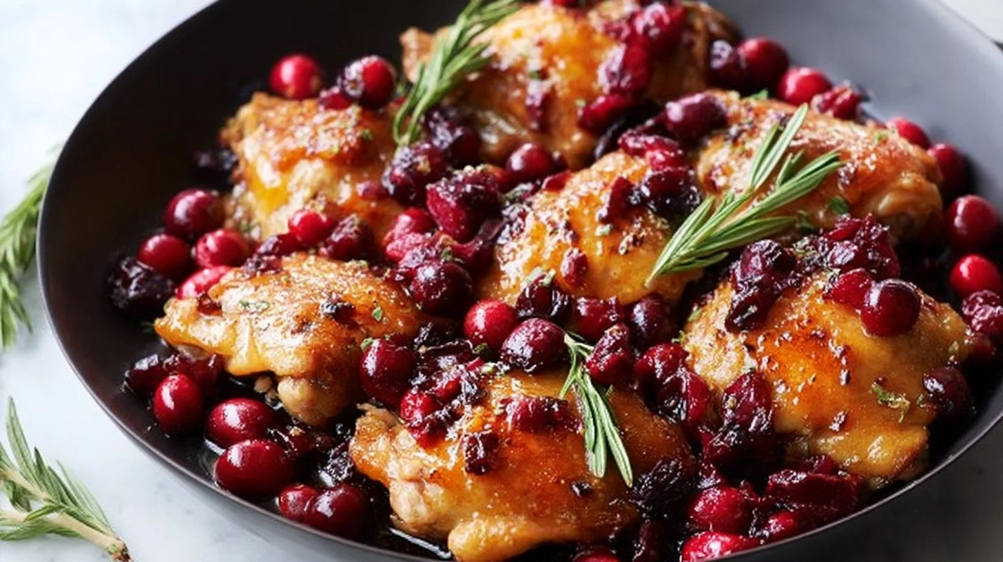 Skillet Cranberry Orange Chicken Recipe