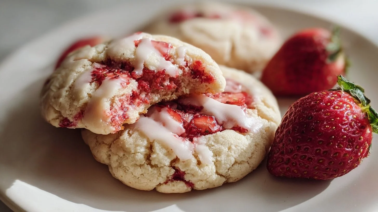 Strawberry Cheesecake Cookies