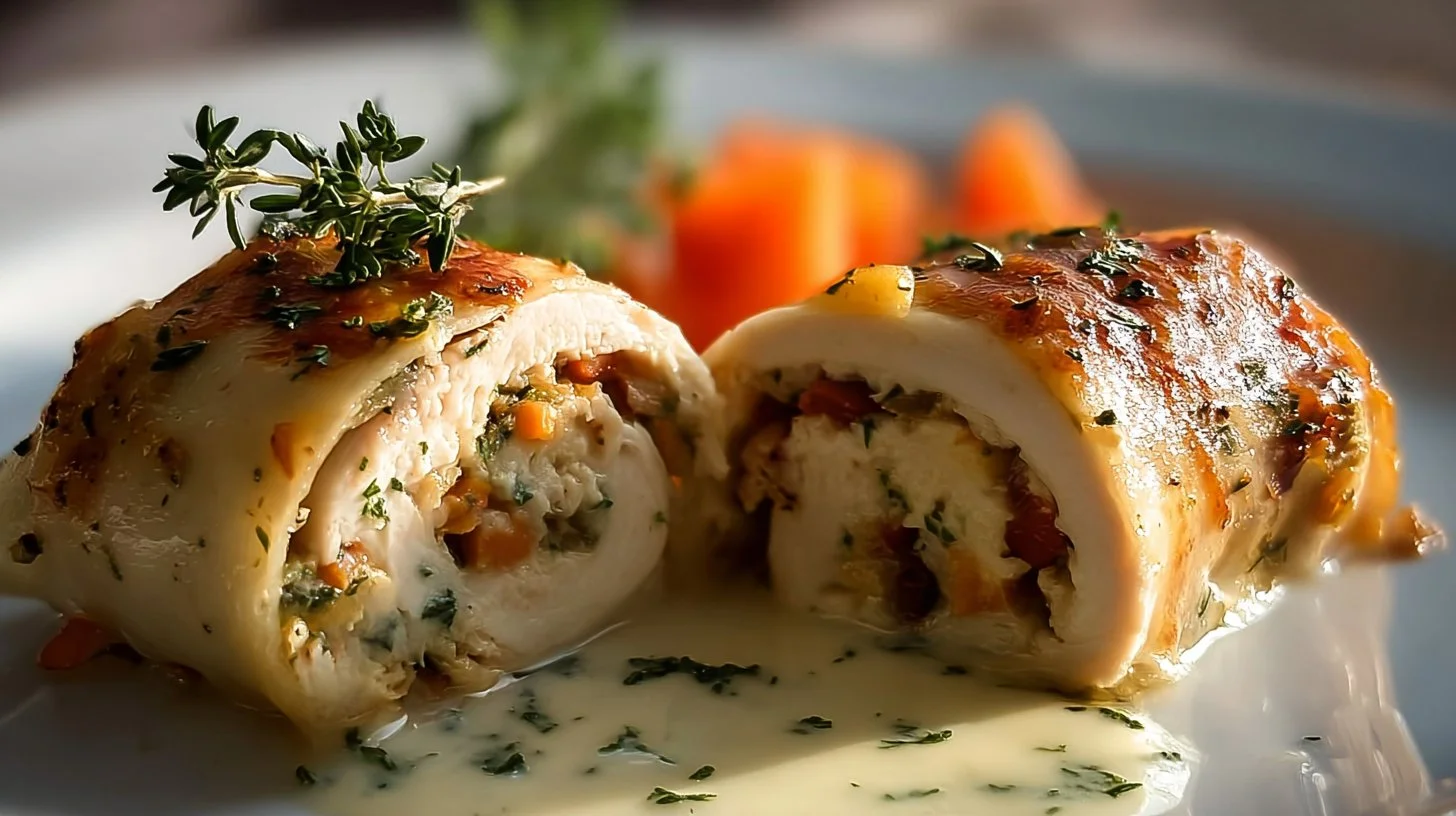 Turkey Roll Ups with Stuffing