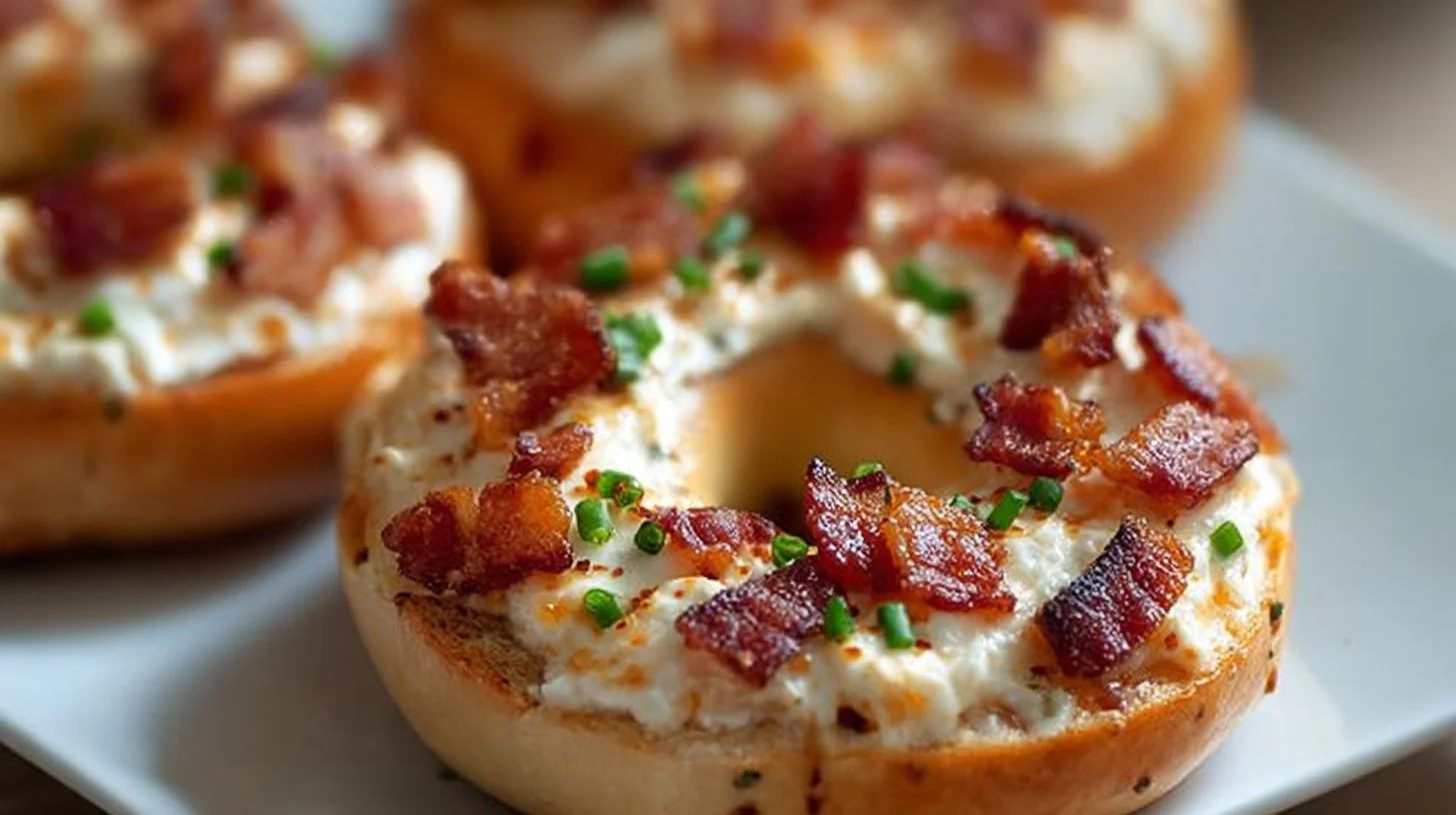 30-Minute Bacon Cream Cheese Bagels