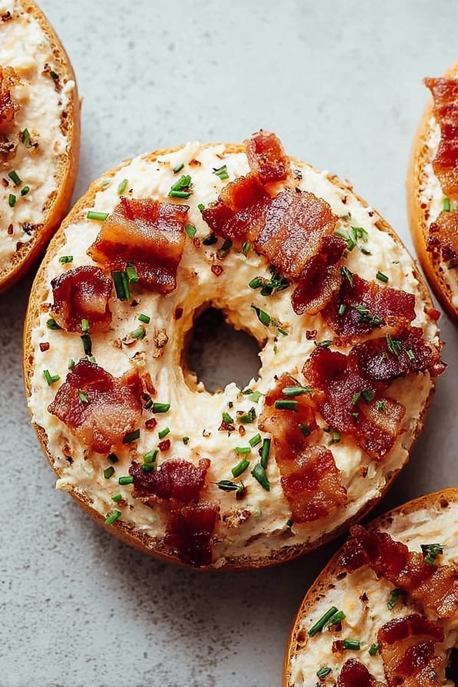30-Minute Bacon Cream Cheese Bagels