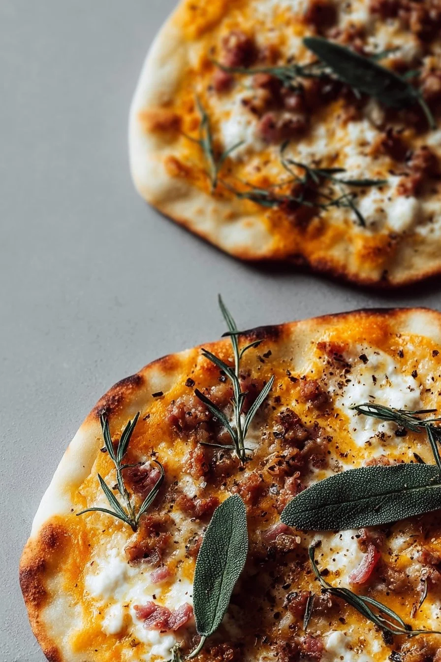 Autumn Naan Pizzas