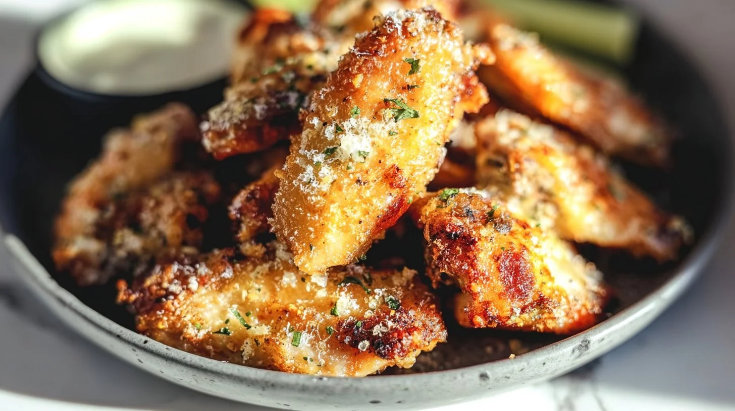 Baked Garlic Parmesan Wings