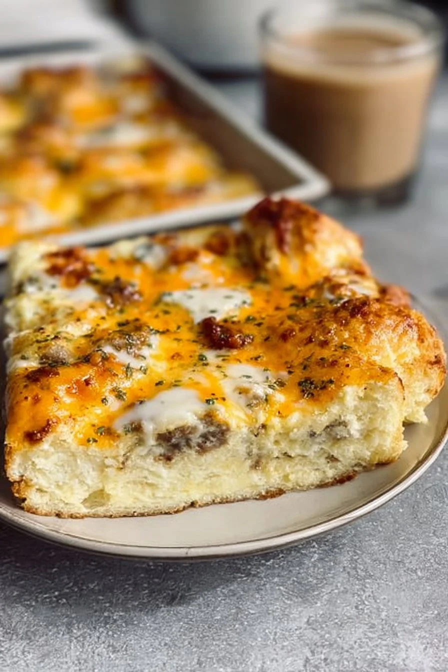 Biscuits and Gravy Breakfast Casserole