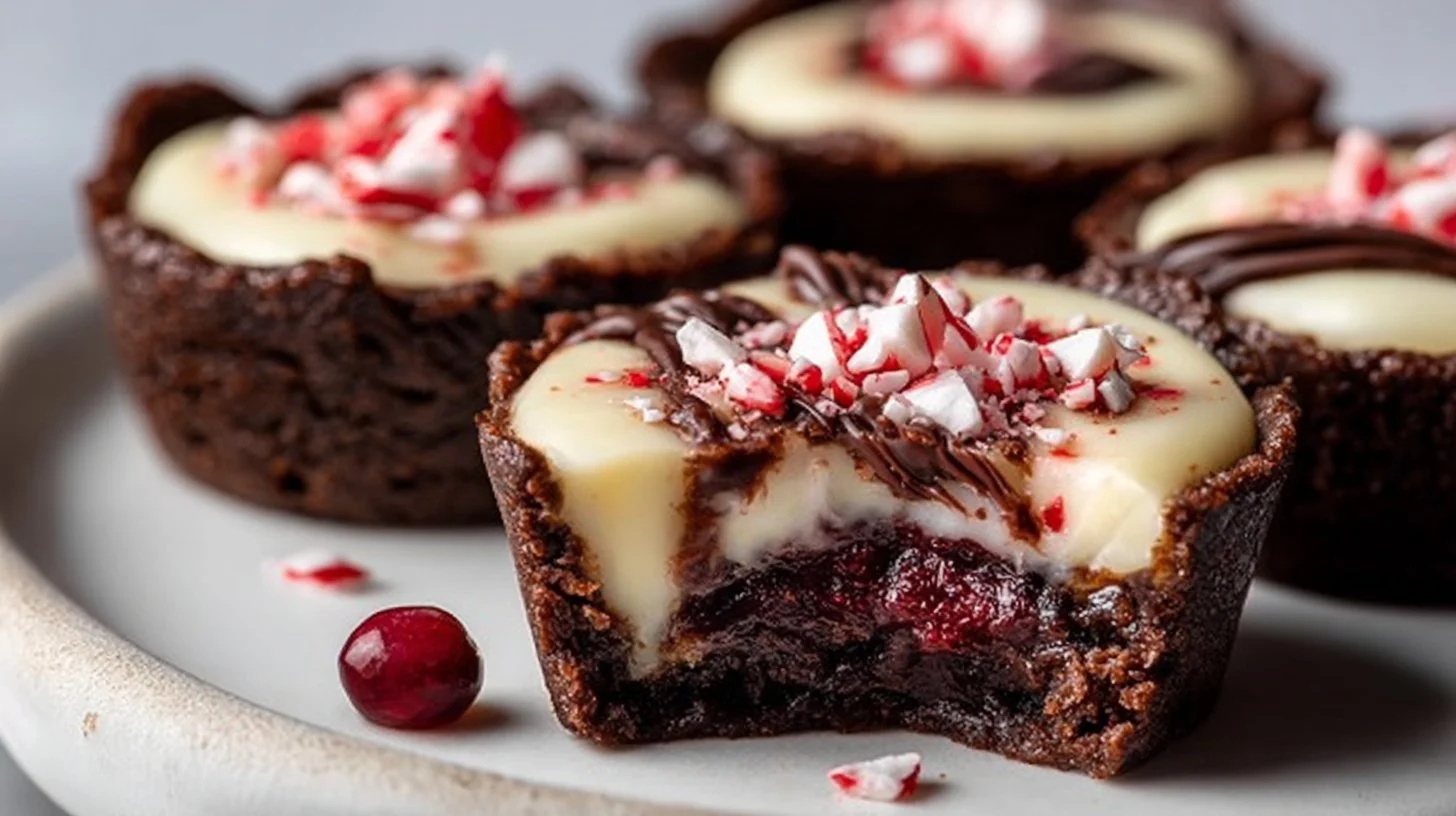 Chocolate Peppermint Cookie Cups