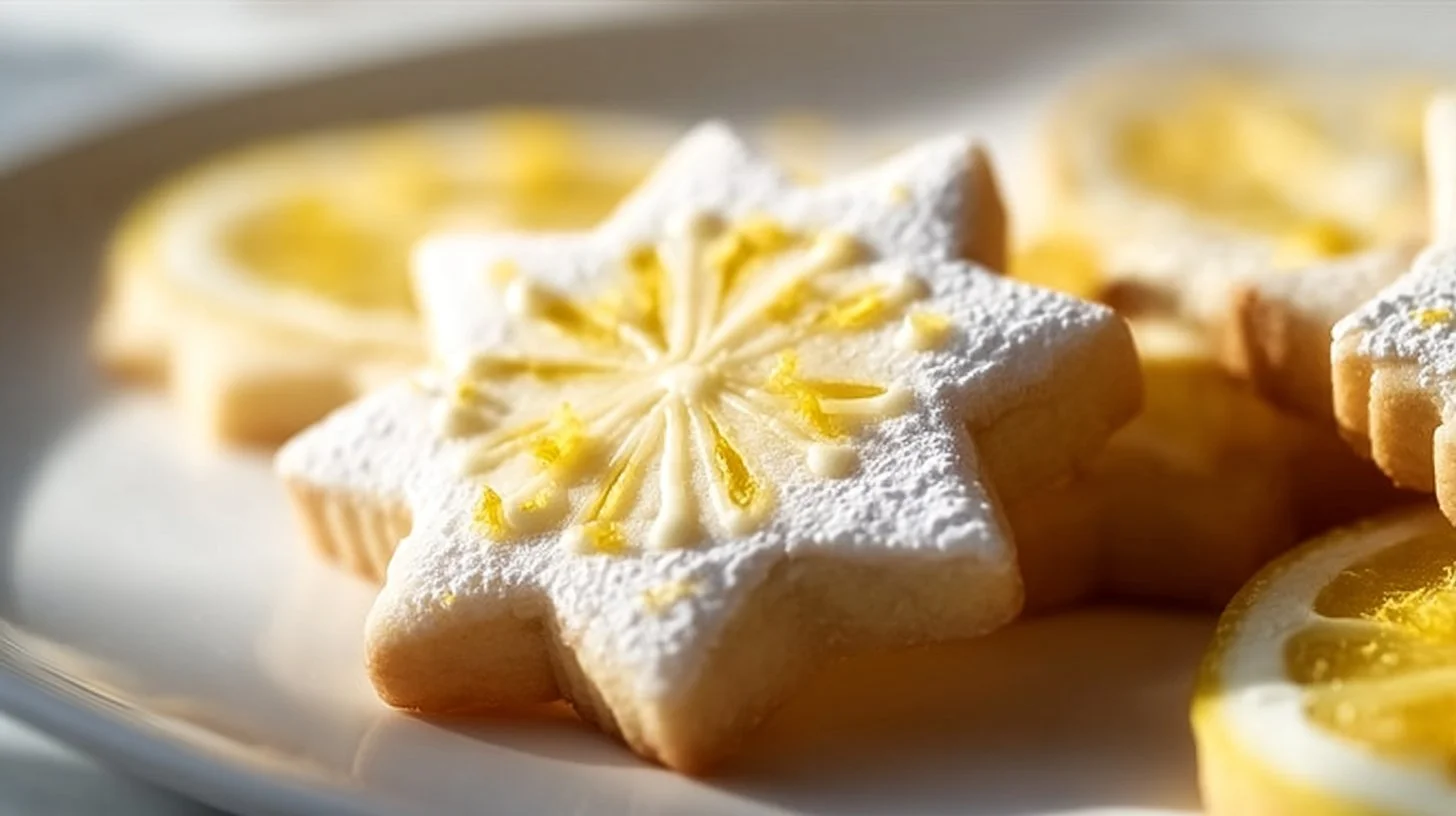 Christmas Lemon Sugar Cookies