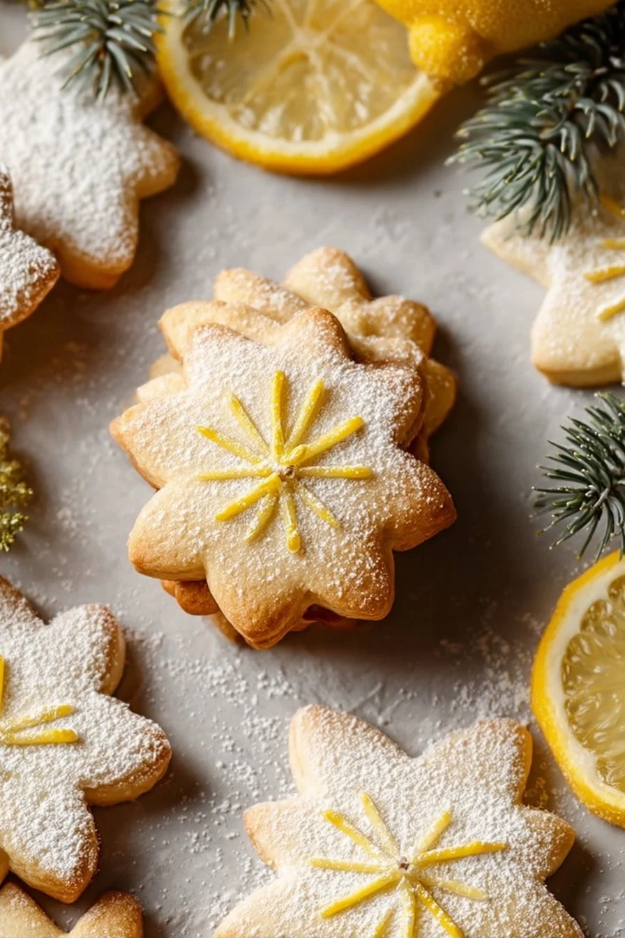 Christmas Lemon Sugar Cookies
