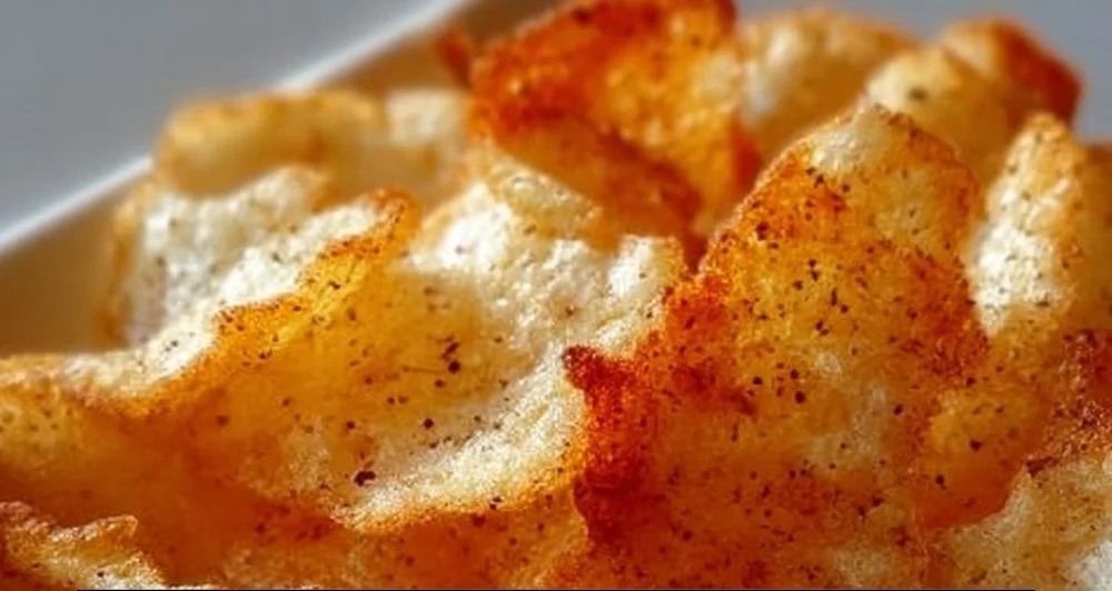 Cottage cheese chips served in a bowl, perfect for healthy snacking.