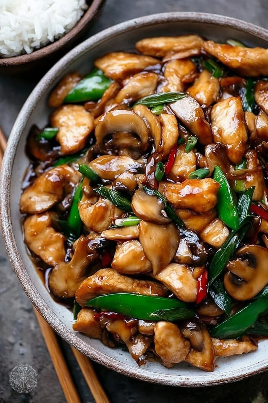 Cozy Takeout-Style Chinese Chicken & Mushroom Stir-Fry