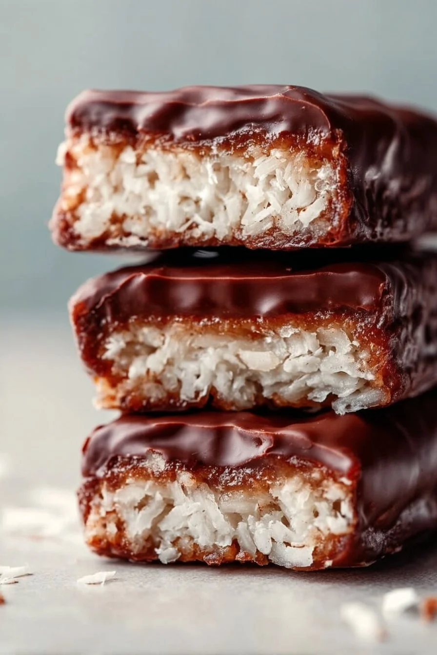 Creamy Coconut Chocolate Squares
