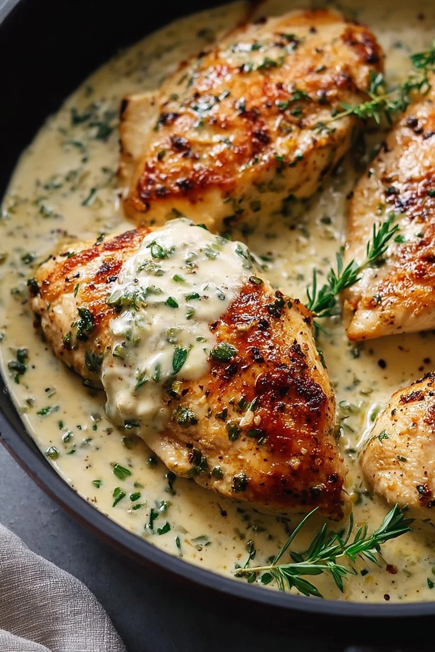 Creamy Garlic Parmesan Chicken Skillet
