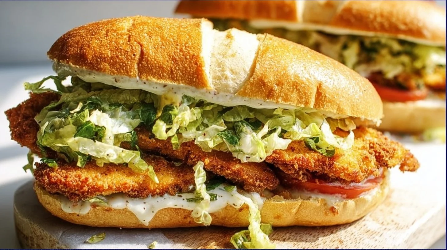 Crispy Chicken Caesar Sandwich