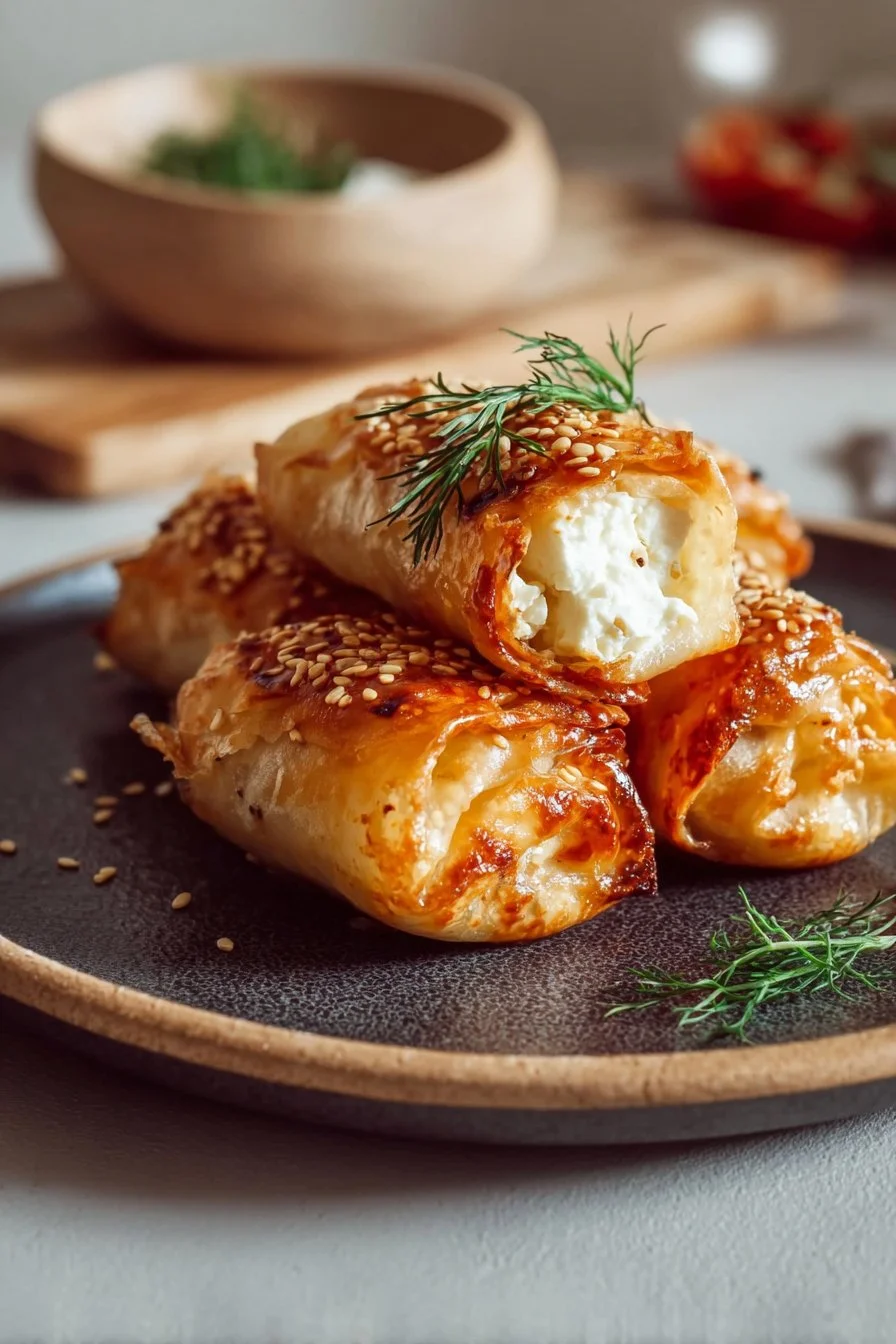 Crispy Feta Rolls