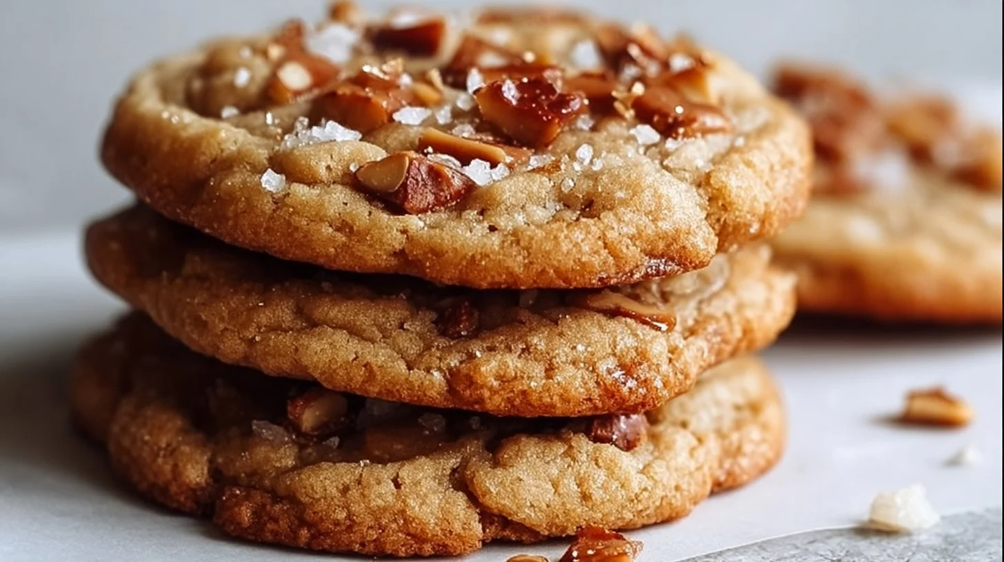 Easy Brown Butter Toffee Cookies
