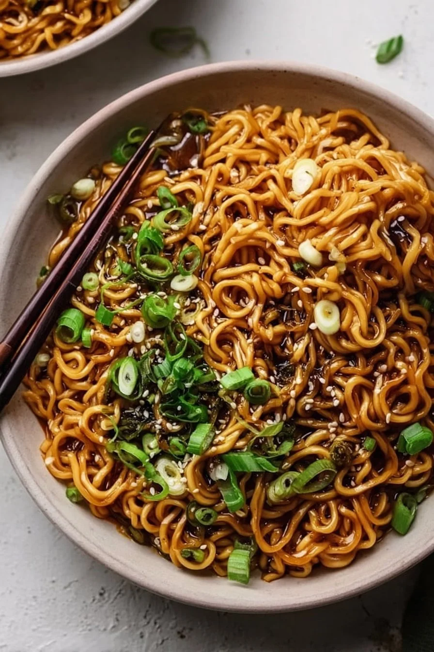 Easy Saucy Ramen Noodles
