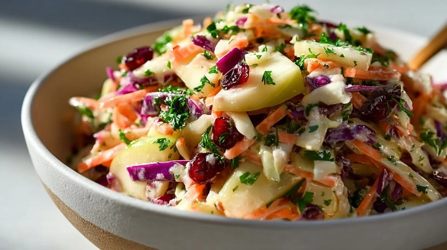 Flavor-Packed Apple Cranberry Coleslaw