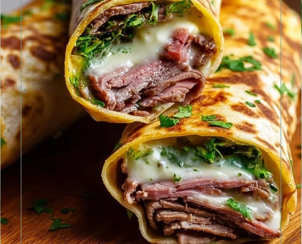 French Dip Tortilla Roll Ups
