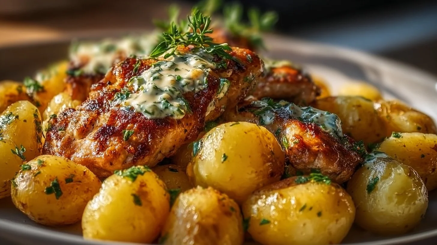 Garlic Parmesan Chicken Potatoes