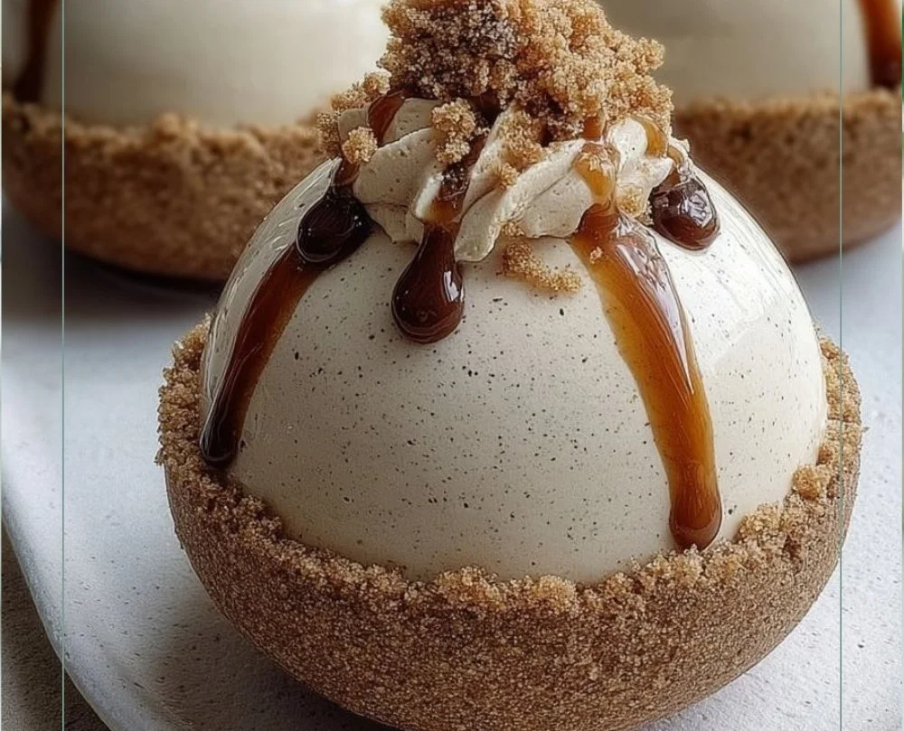 Gingerbread Latte Mousse Domes