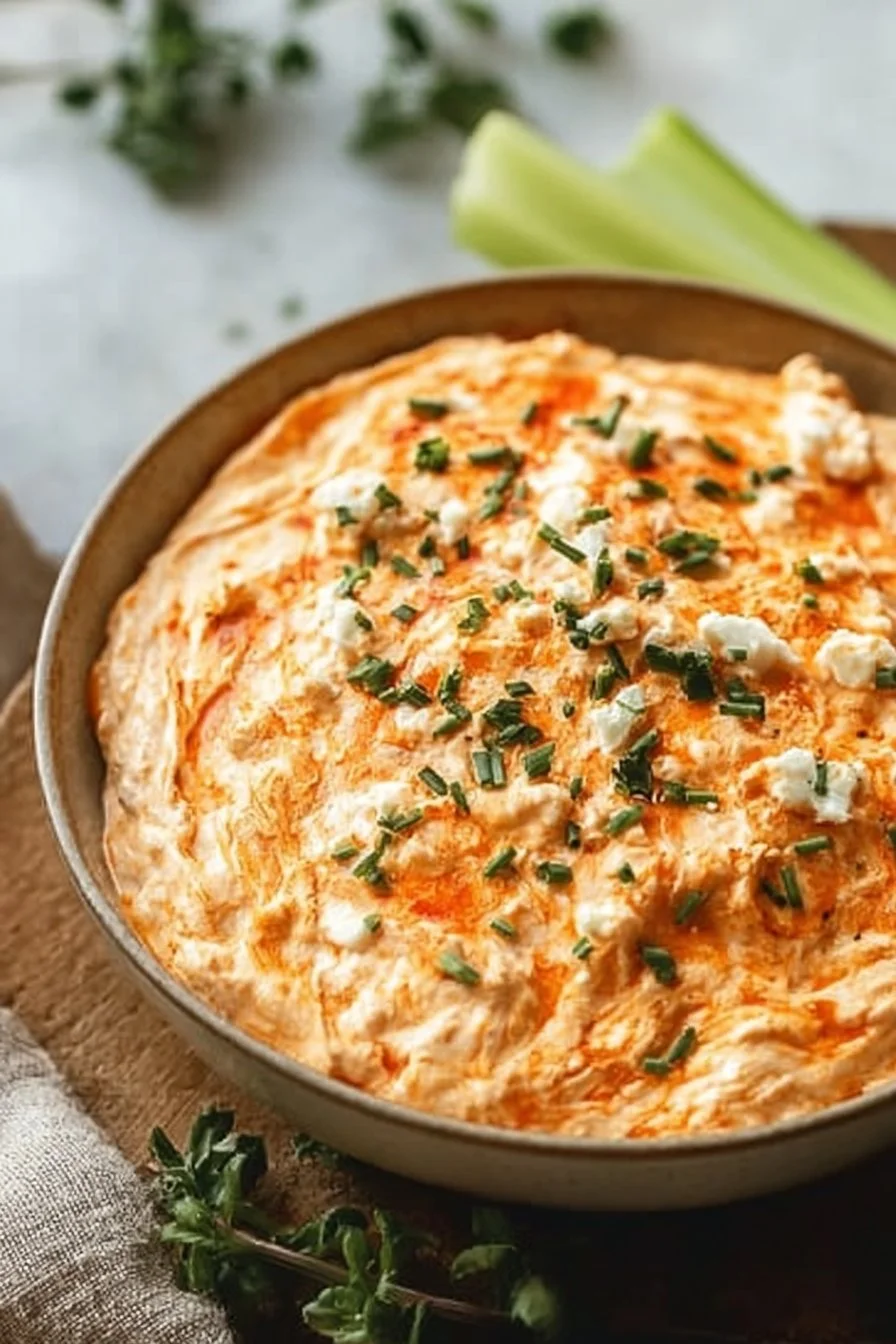 Greek Yogurt Buffalo Chicken Dip