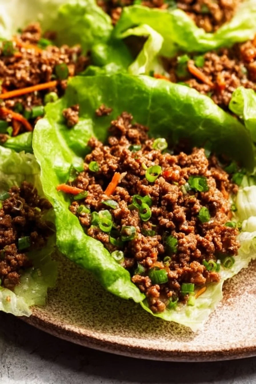 Ground Beef Lettuce Wraps