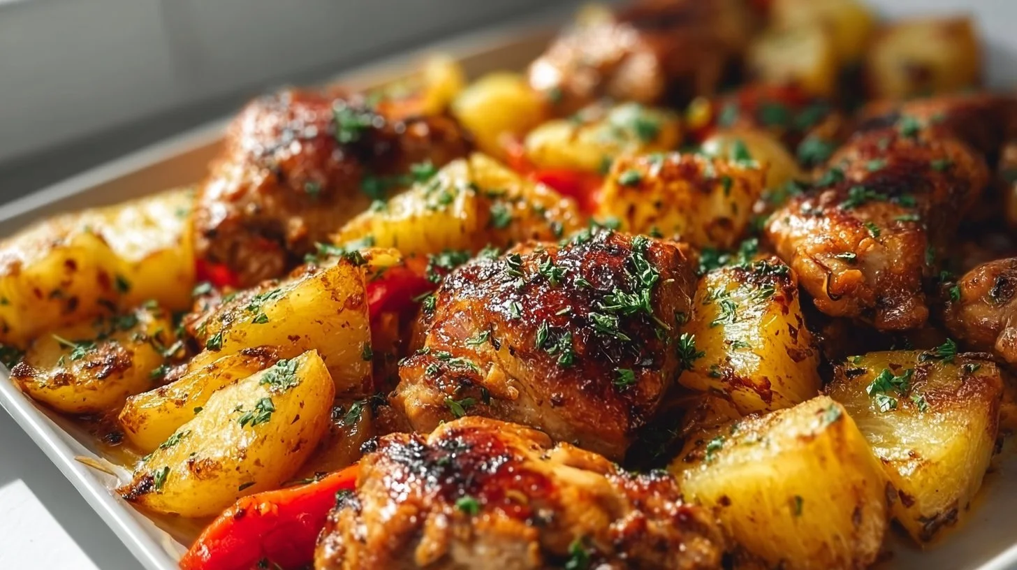 Hawaiian Chicken Sheet Pan Sweet Savory Perfect For Easy Weeknight Dinners