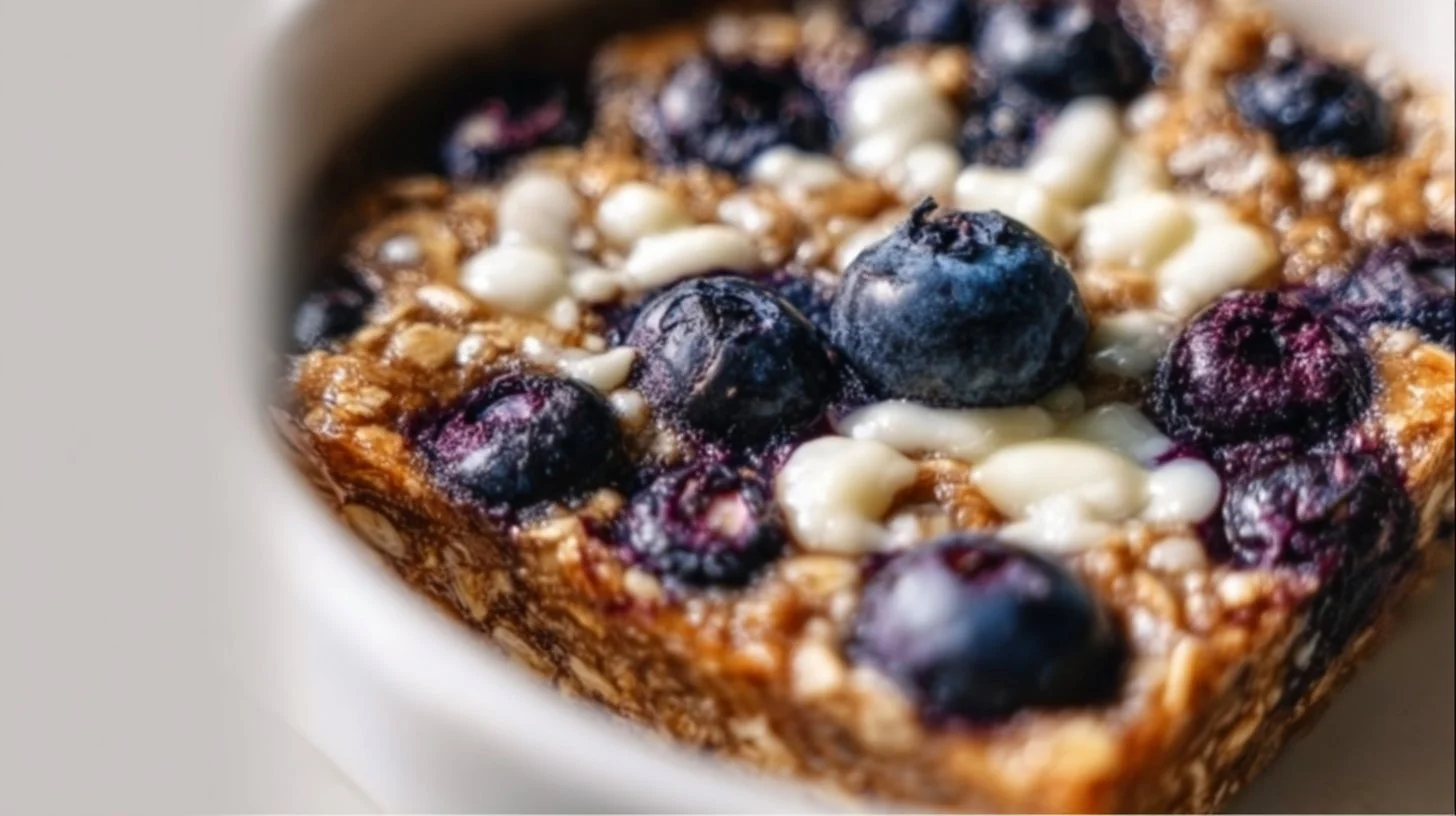 Healthy Blueberry Breakfast Baked Oatmeal