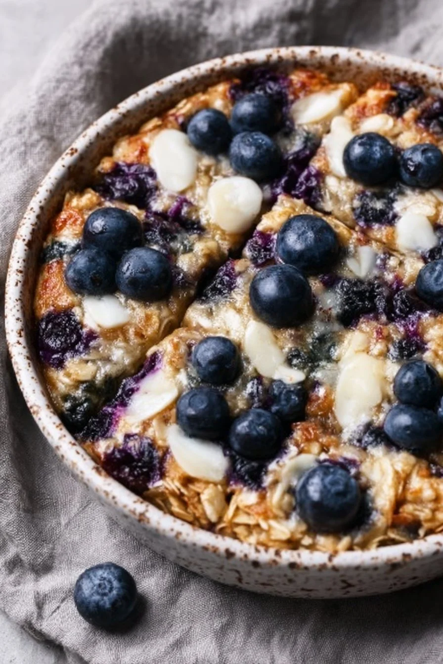 Healthy Blueberry Breakfast Baked Oatmeal
