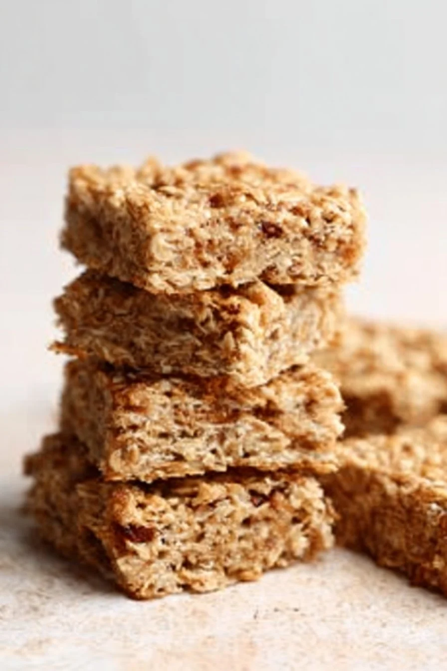 Healthy Cinnamon and Apple Oatmeal Bars