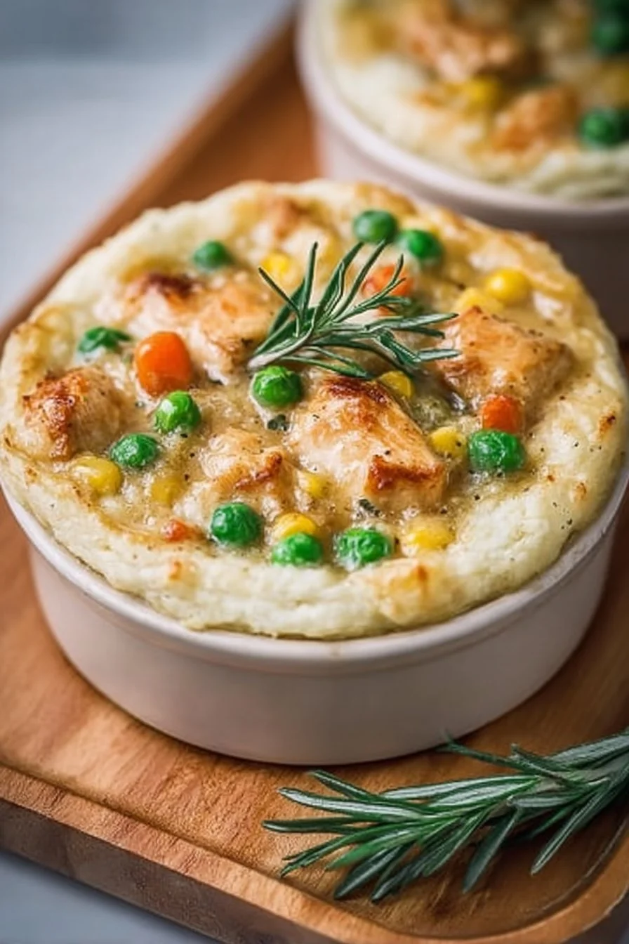High Protein Crustless Chicken Pot Pie