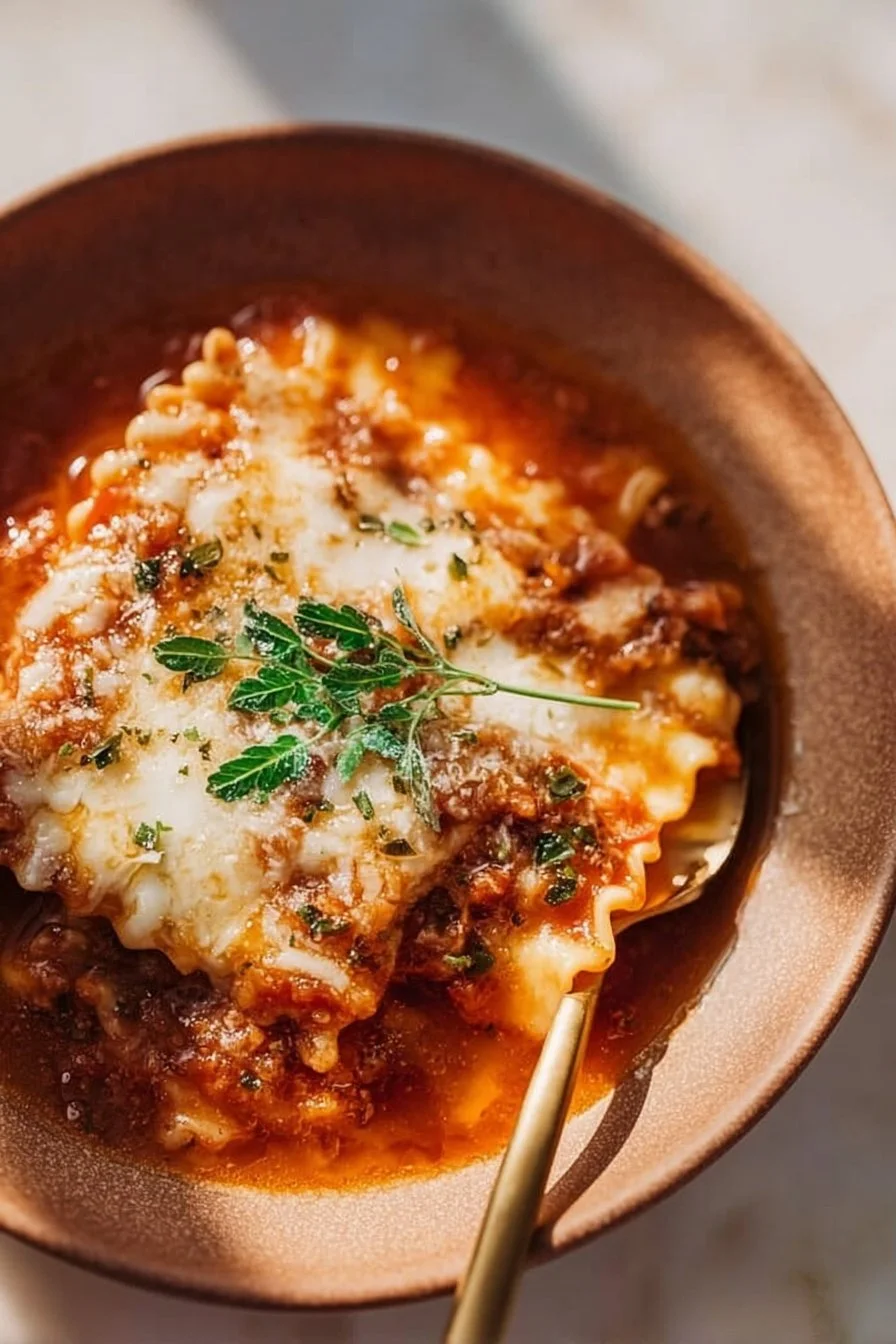 High Protein Lasagna Soup