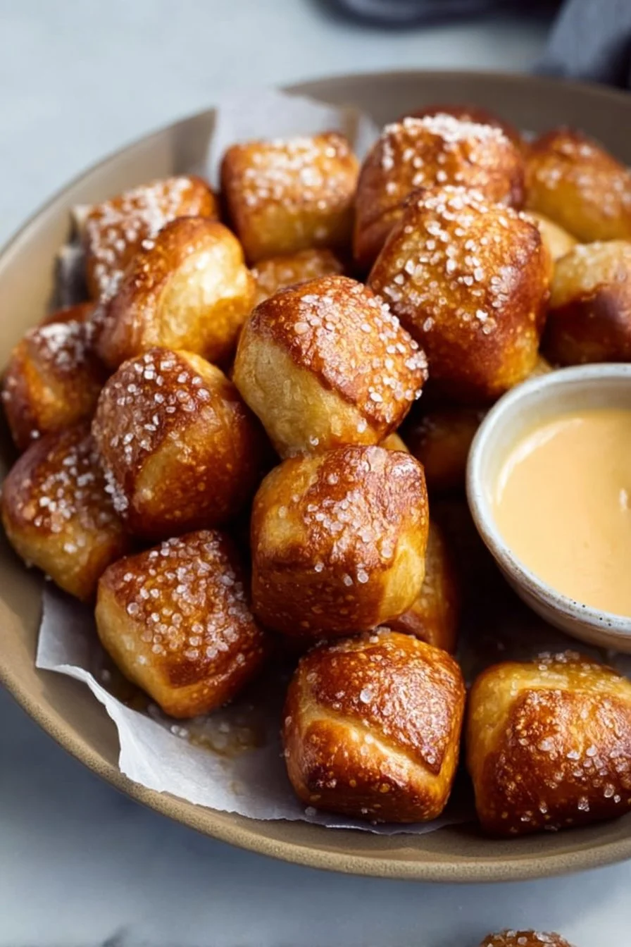 Homemade Soft Pretzel Bites