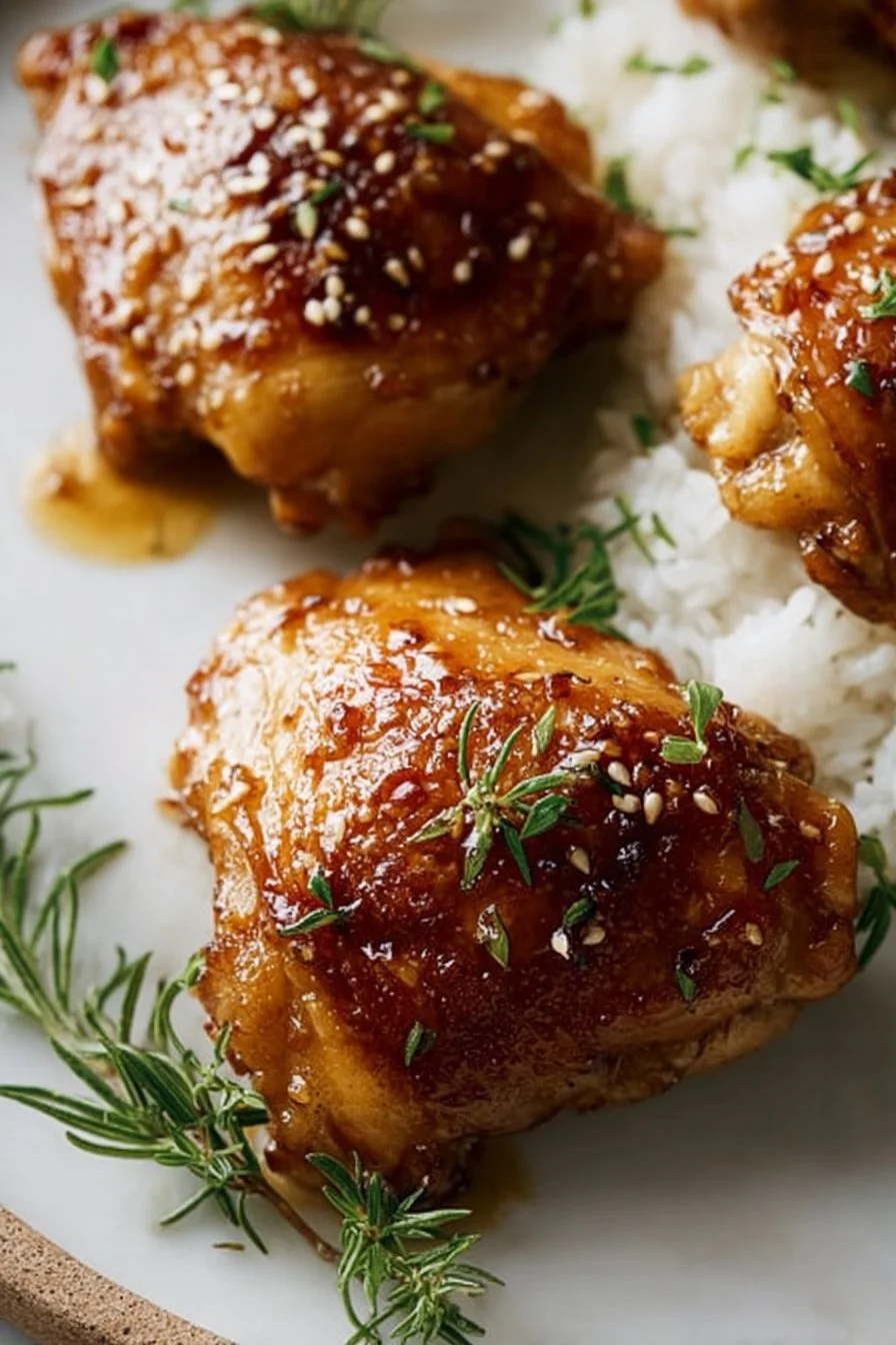 Honey Garlic Chicken Thighs