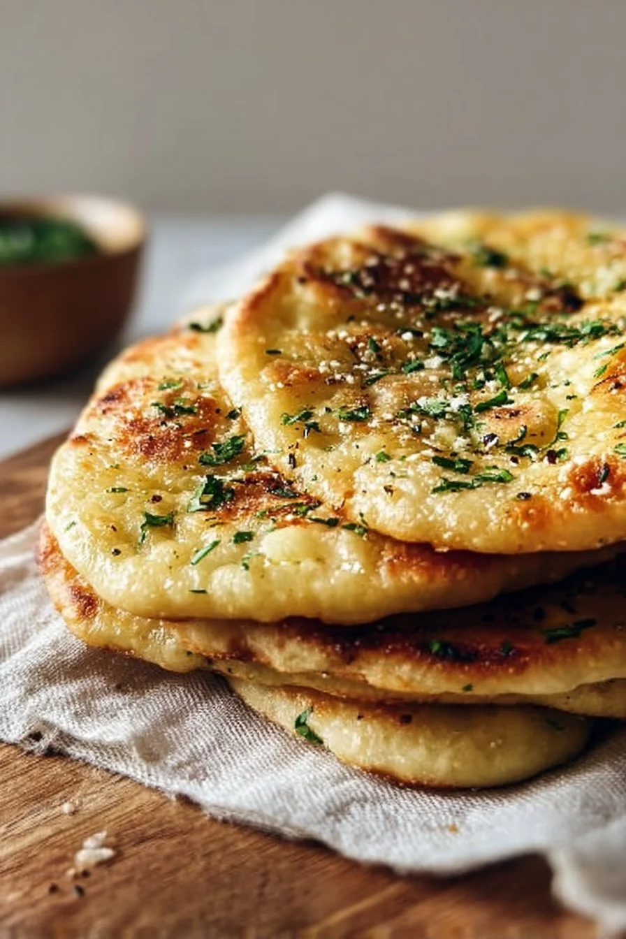 Keto Garlic Flatbreads