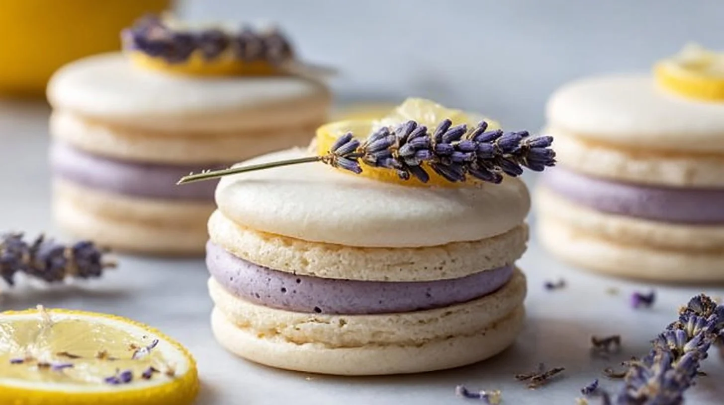 Lemon Lavender Sandwich Cookies
